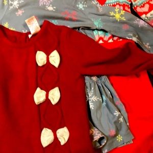 3 Girls Size 5t (one is 6T) winter dresses